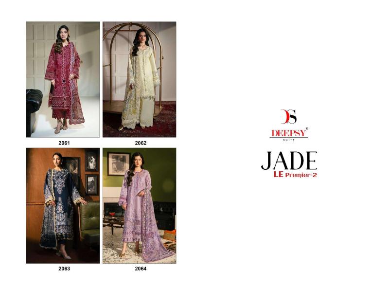 Deepsy suits jade le premier vol-2 kanpur salwar suits wholesale market